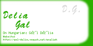 delia gal business card